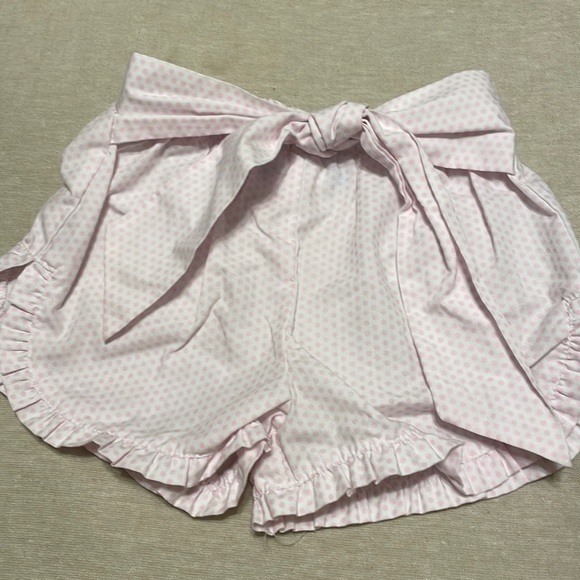 Mondays Child Pink Polka Dot Tie Shorts Size 2 - Picture 1 of 2